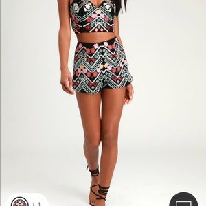 Lulus Rythmn is Gonna Get You Embroidered Black Shorts